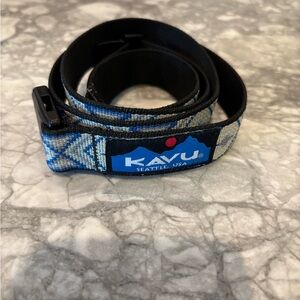 Kavu Blue and Black Adventure Belt 44” long adjustable